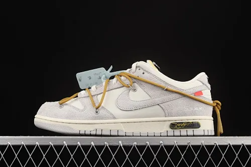 All categories Nk SB Dunk Series Nk SB Dunk Low low-top sneakers J version OF x Nk Dunk Low "12 of 50" OW suede SB smashed backboard fashion casual sneakers DJ0950-105